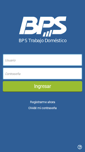 Android application BPS Trabajo Doméstico screenshort