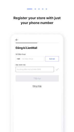 Lienmall Seller Center Screen 2