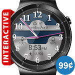 Cover Image of Baixar Brushed Chrome HD Watch Face & Clock Widget 2.4.7.1 APK