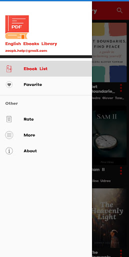 English Ebooks Library Screen 3