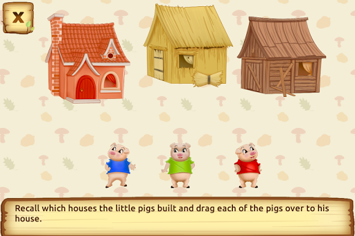 Three Little Pigs - Fairy Tale with Games screenshots 3