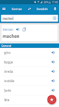 screenshot of German-Swedish Dictionary