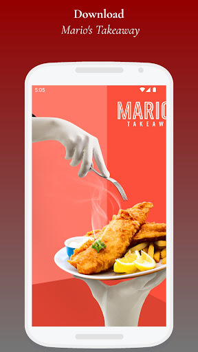 Android application Mario's Takeaway Edinburgh screenshort