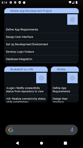 Backlog Widget for GitHub Screen 2