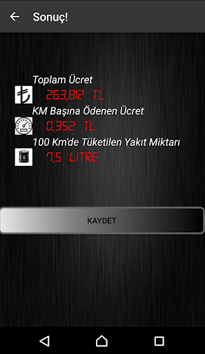 Yakıt Tüketim Hesaplama