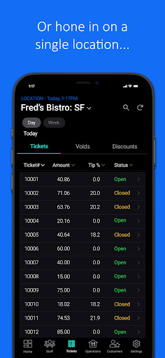 Screenshot of Shift4 InCharge