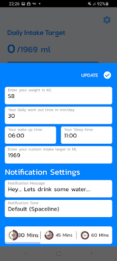 Water tracker - water reminder