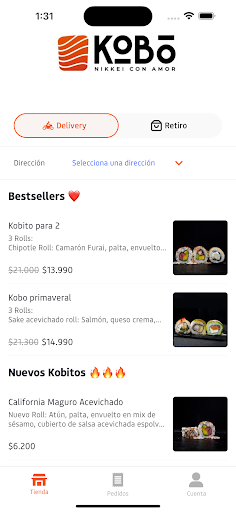 Android application Kobo Sushi screenshort