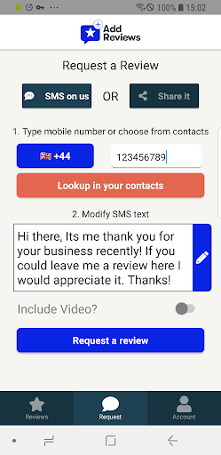 Add Reviews Screen 3