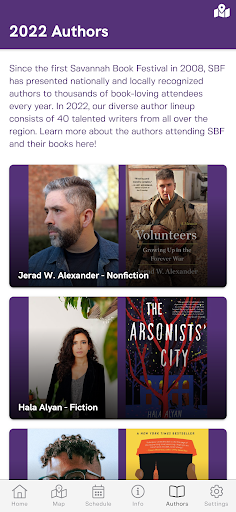 Savannah Book Festival Screen 3
