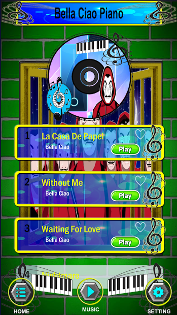 Obrázek 2 Bella Ciao Piano Game android