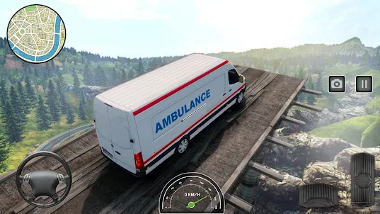 救急車バンシティドライバーゲーム