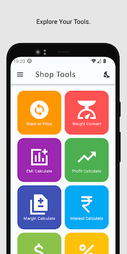 Android application Shop Tools screenshort