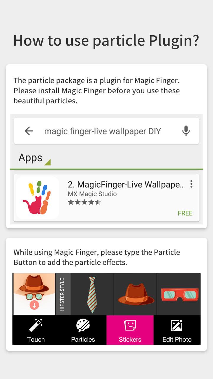 Android application Gentlemen1-Magic Finger Plugin screenshort