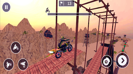 Superhero Bike Stunt Racing screenshots 1