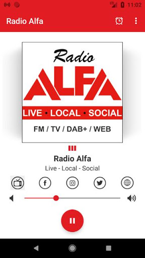 Android application Radio Alfa screenshort