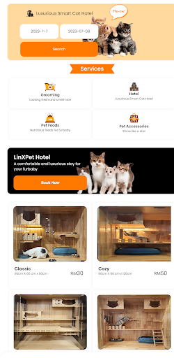 Android application Linxpet Mobile screenshort