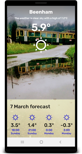 Android application Gav Weather screenshort
