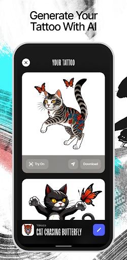 Android application Ink AI – Tattoo design maker screenshort