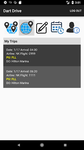 Android application Dart Drive screenshort