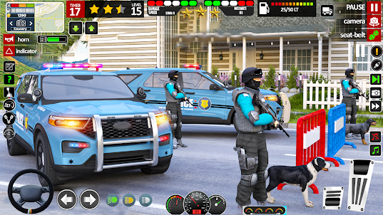 警察追跡ゲーム - パトカー
