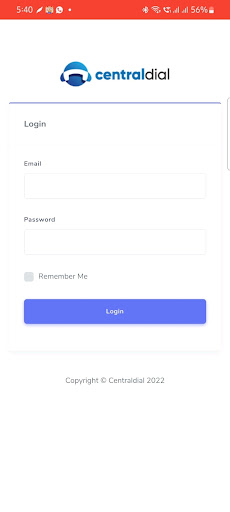 Android application Centraldial screenshort