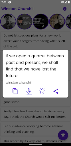 Winston Churchill and Sayings Screen 3