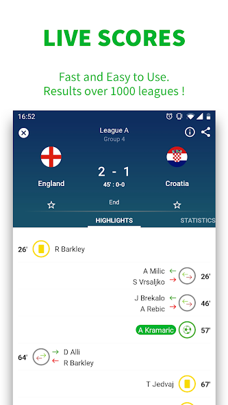 SKORES - Live Football Scores 3.8.9 APK + Mod (Unlocked / Premium) for Android
