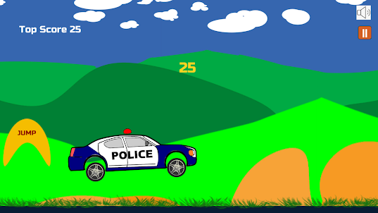 Police Car Endless Race Game