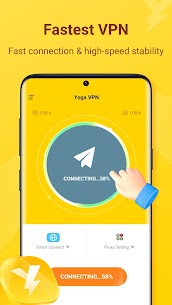 Yoga VPN – Secure Proxy VPN MOD APK (Премиум, неограниченное количество кредитов) 1
