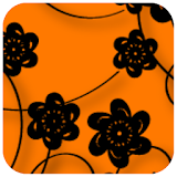 Floral Print Orange Theme icon