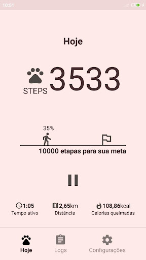 Visualização do aplicativo