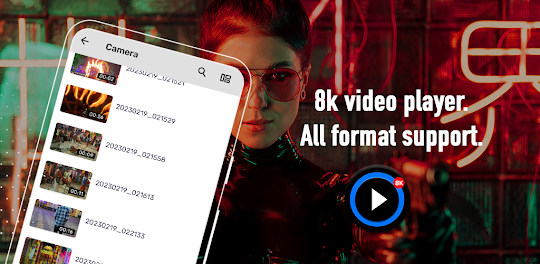 8K Video Player - All Formats
