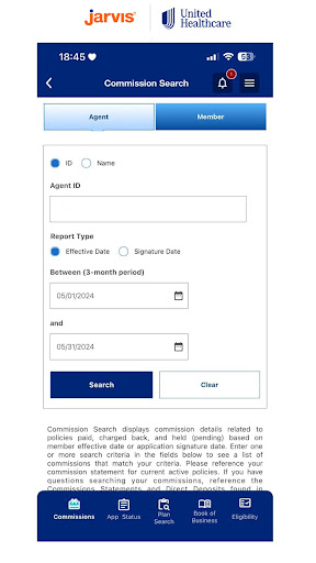 Screenshot of Jarvis (UnitedHealthcare)