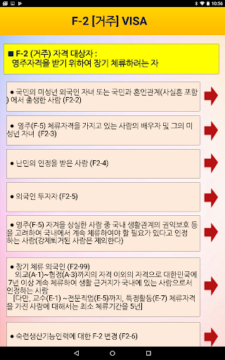 한국의 거주F2 VISA 체류자격