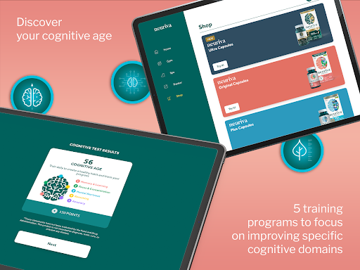 Screenshot of Neuriva Brain Gym