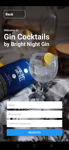 Gin cocktails Bright Night Gin