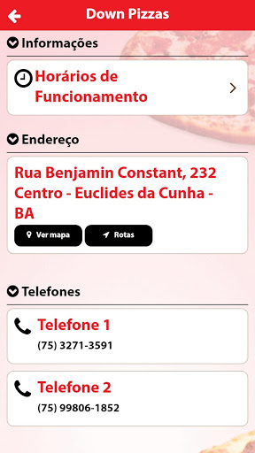 Down Pizzas Screen 3
