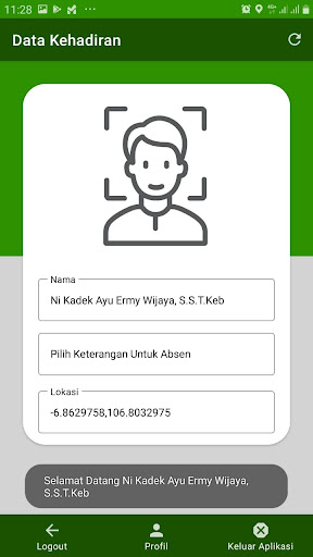 Android application RSDM ABSEN screenshort