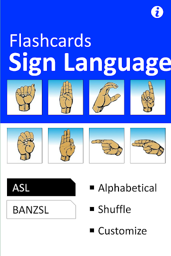 Sign Language Flash Cards