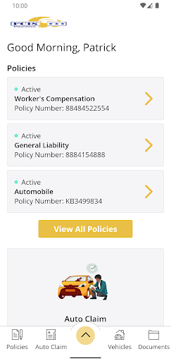 FCIS Insurance Mobile Screen 2