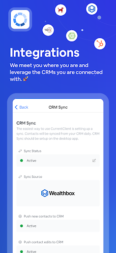 CurrentClient Screen 2