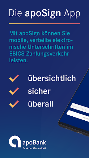 Android application apoSign screenshort