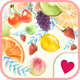 Cute wallpaper★Colorful fruit icon
