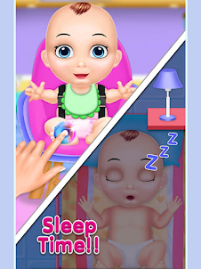 cute childcare guide game
