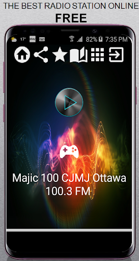 Android application Majic 100 CJMJ Ottawa 100.3 FM screenshort