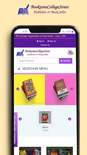 Android application BookzoneCollegeStreet screenshort
