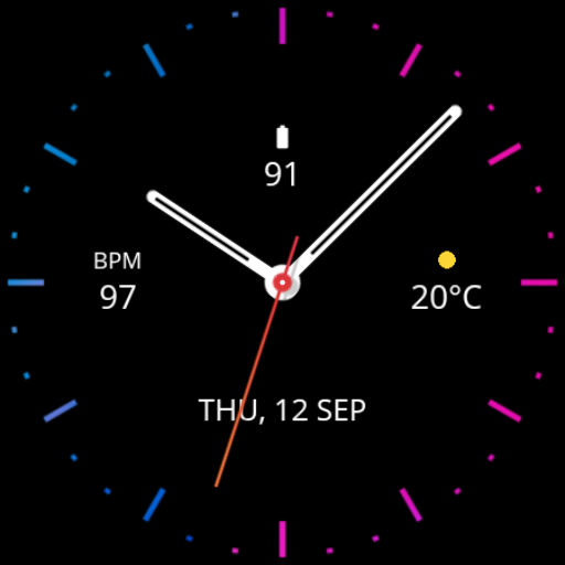 Illusion Black Watch Face screenshot 3
