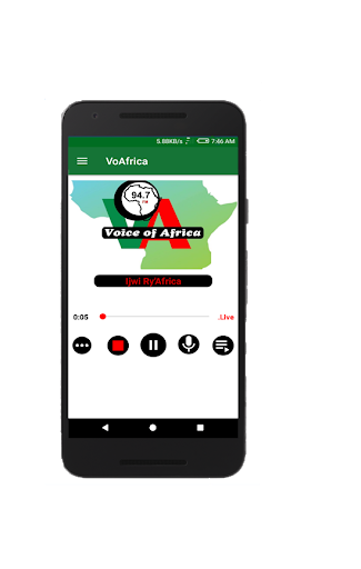 Android application Voice of Africa screenshort