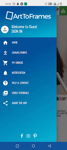 Android application ArtToFrames: Custom Framing screenshort